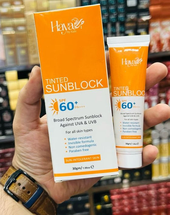 Haya Tinted Sunblock Spf 50 Broad Spectrum Uv Protection
