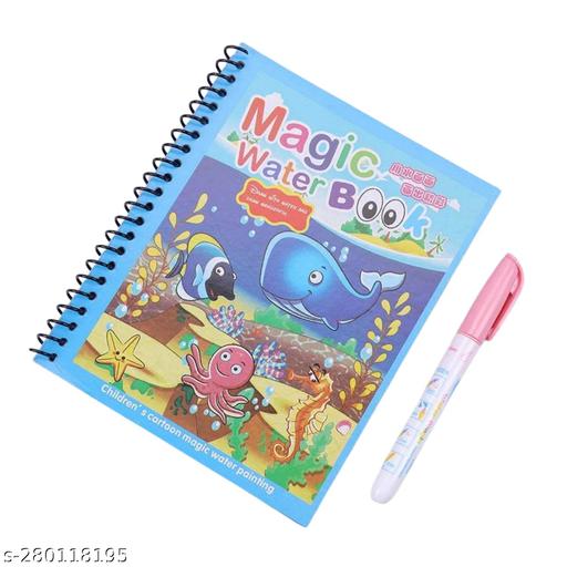 Magic Water Book Painting Drawing Coloring Board Book Magic Water Pen ( Random Book )